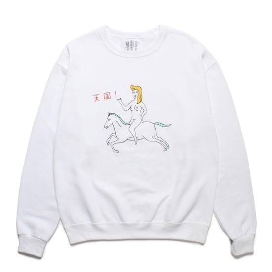 WACKO MARIA(ワコマリア) / 世界平和プロジェクト SWEAT SHIRT【WHITE