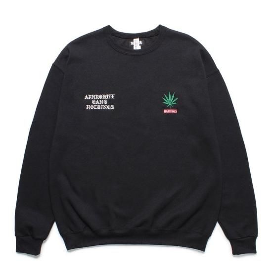 WACKO MARIA(ワコマリア) / 舐達麻 / HIGH TIMES / SWEAT SHIRT BLACK