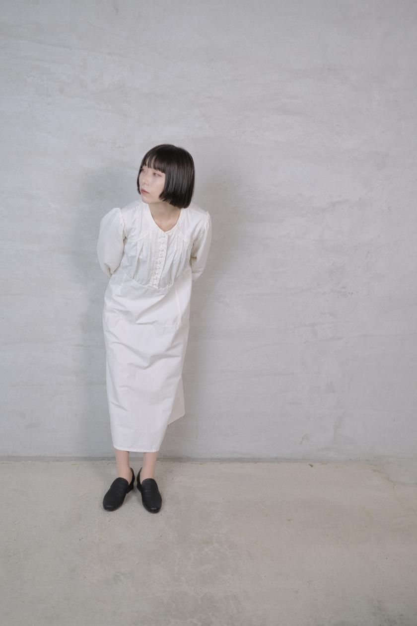 COSMIC WONDER Cotton linen classic broadcloth 1920's work dress