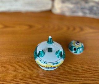 九谷焼 特大香炉 吉田屋獅子(Kutani Incense burner)-百華園