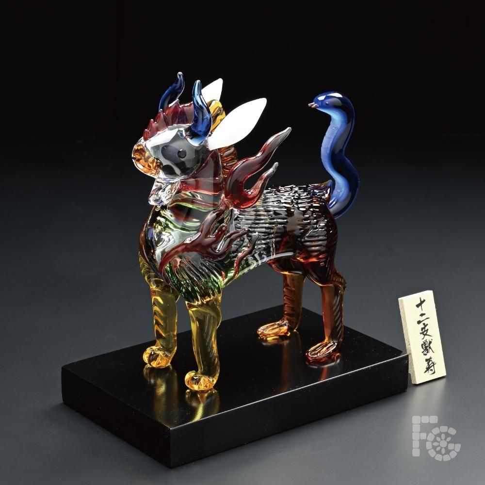 ガラス細工のお正月飾り｜十二支獣 寿｜フォーカートグラスワークス