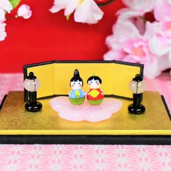 ガラス細工のお雛様｜桃の香雛飾り｜フォーカートグラスワークス