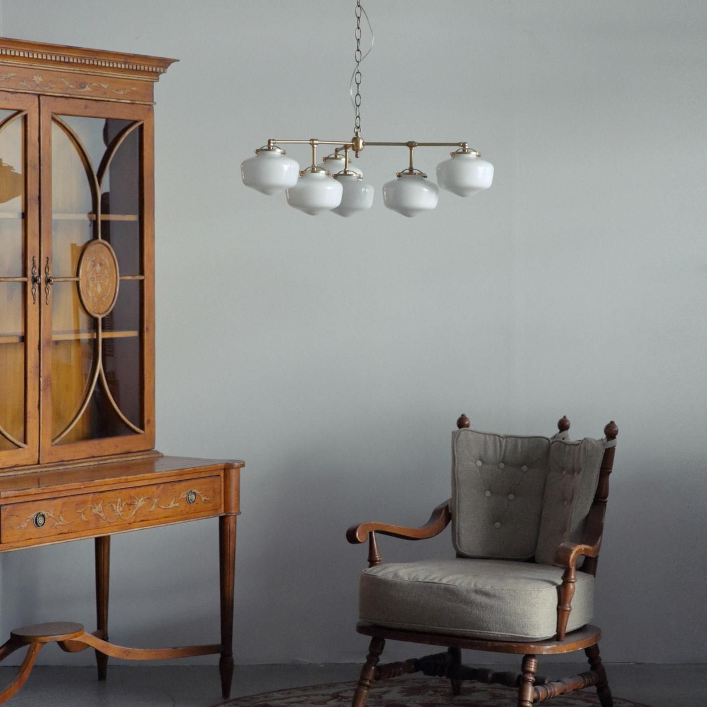 OCH014 6 BULBS CHANDELIER - POINT NO.39｜東京｜五反田｜真鍮照明