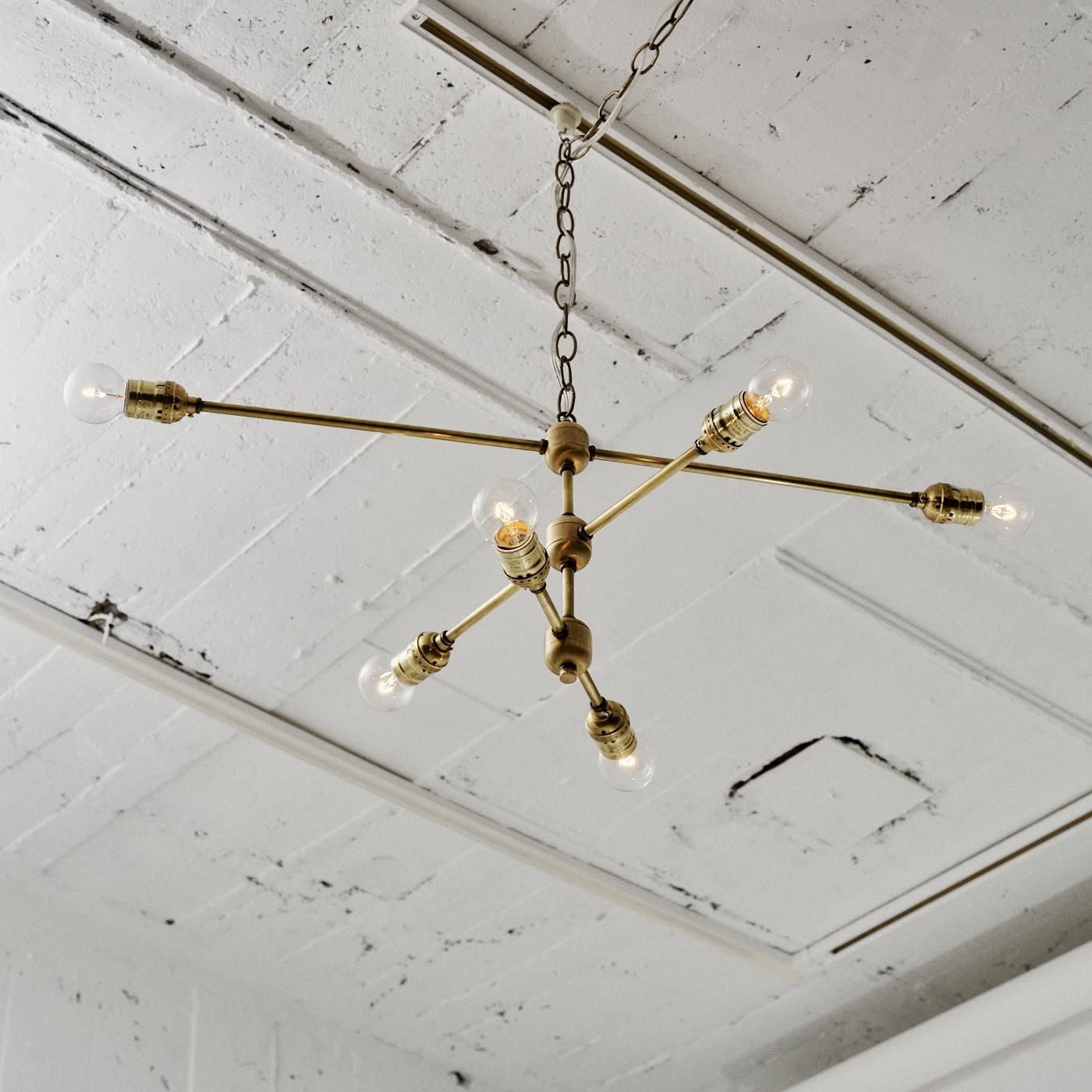 OCH011 6 BULBS LIGHT - POINT NO.39｜東京｜五反田｜真鍮照明