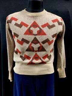40s 50s 幾何学模様 ジャガード ジャガードニット セーター