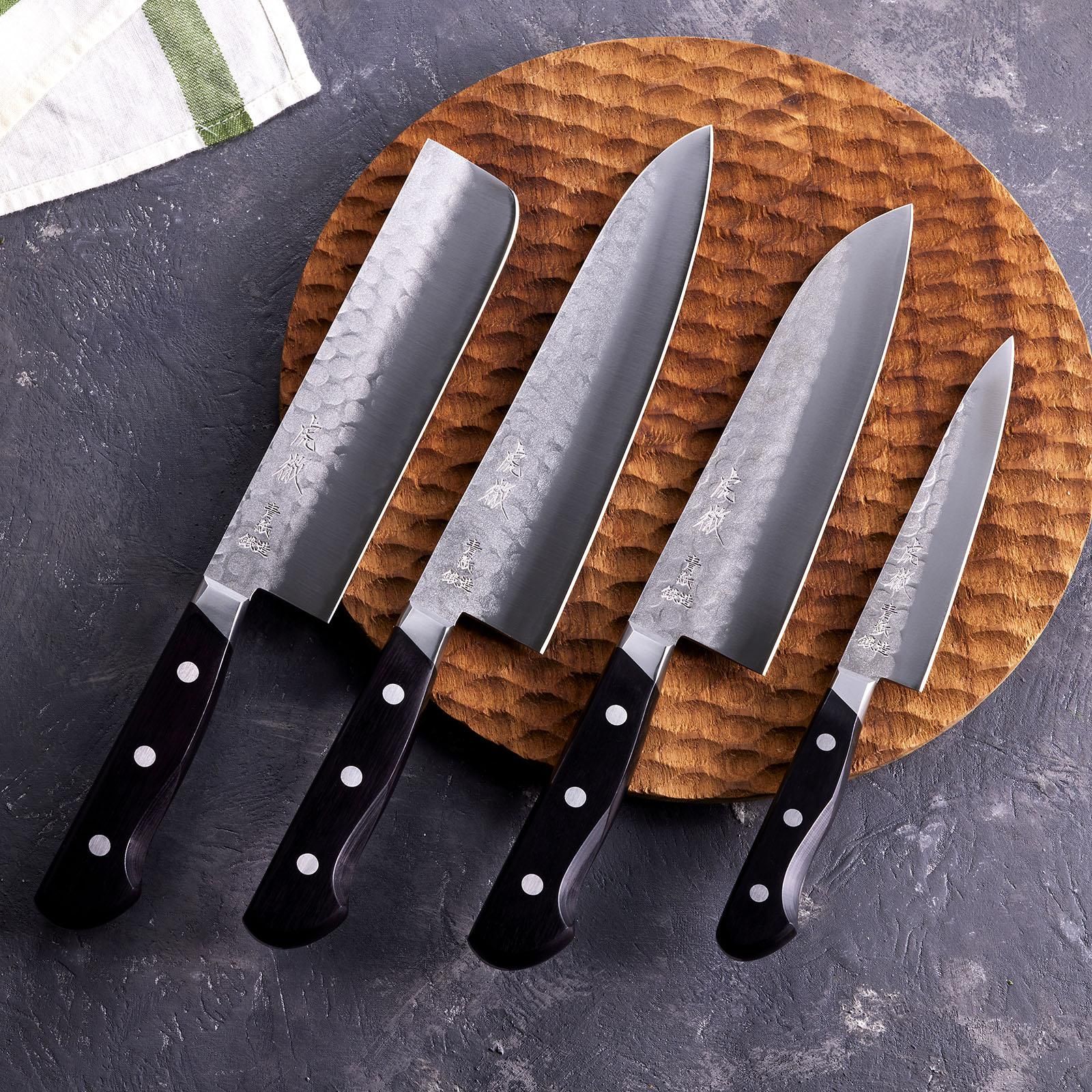 虎徹 ヤスキハガネ青紙2号 鍔付 ペティナイフ 135mm