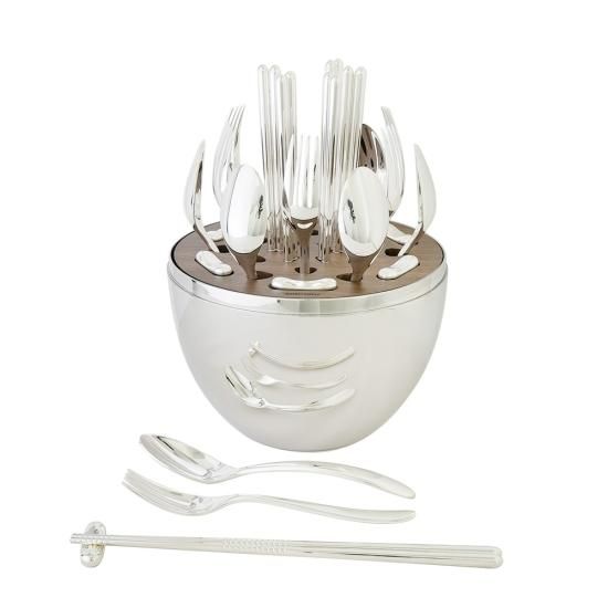 クリストフル (Christofle) ムード アジア 24ピース カトラリーセット