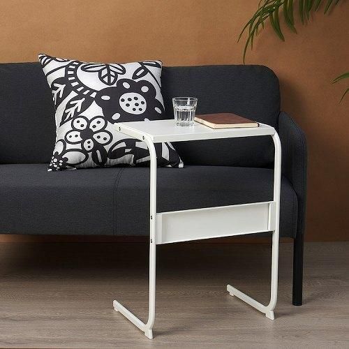 IKEA イケア サイドテーブル ホワイト 白 42x30cm m80556062 BRUKSVARA