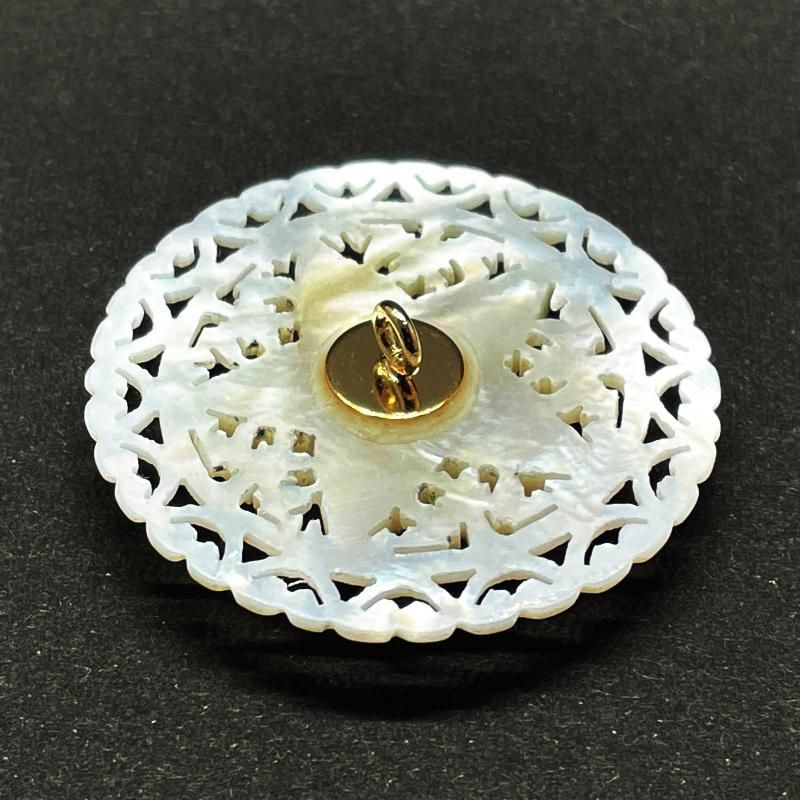 ベツレヘムパール（五芒星・ボタン、ブローチ、ペンダントトップ）