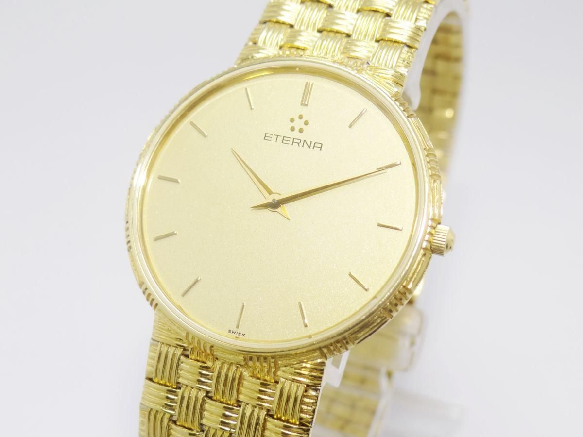 K18エテルナ/クオーツ/69.5g/金無垢時計/イエローゴールド素材/ケース