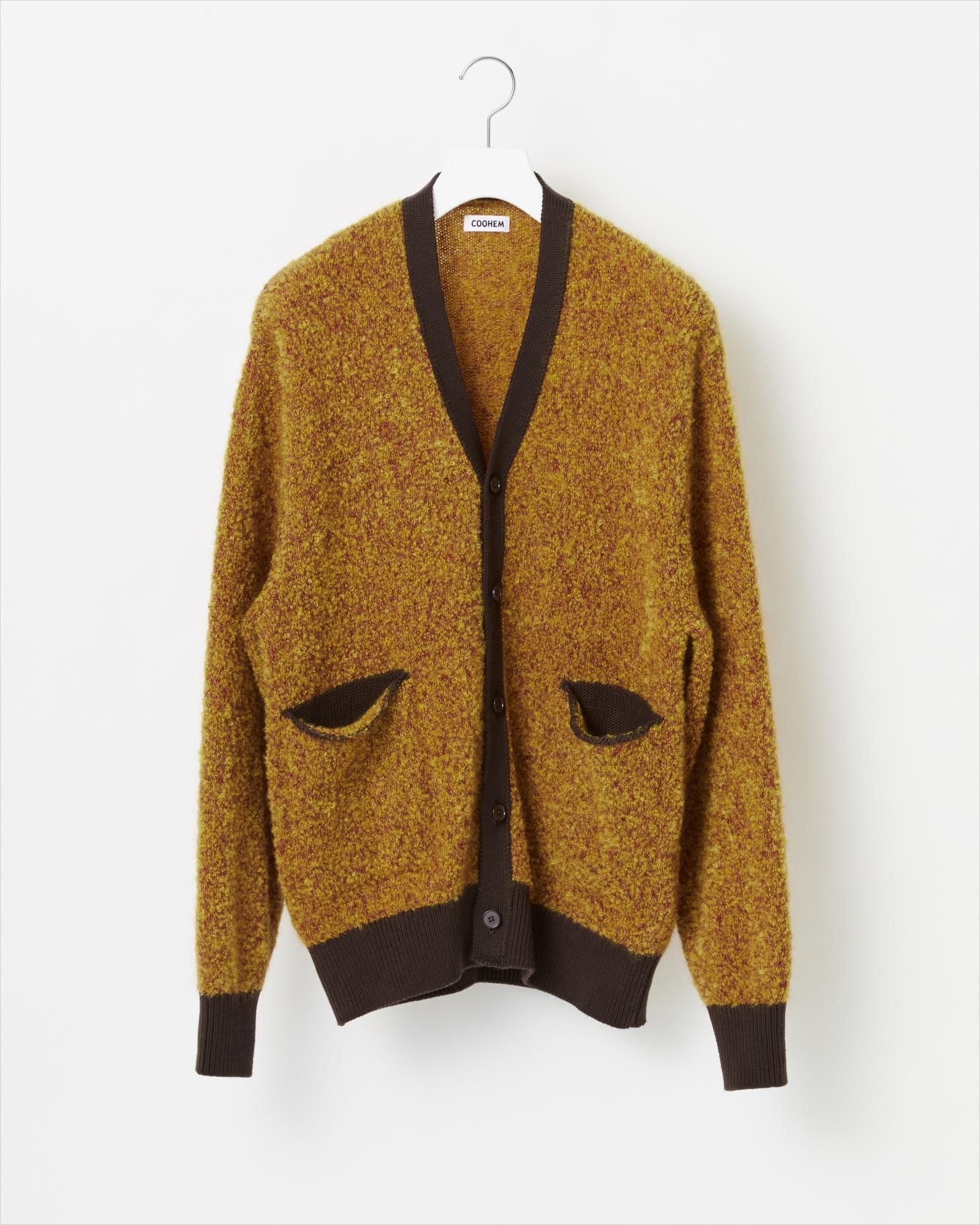 COLOR MIX LOOP KNIT CARDIGAN - Yonetomi STORE ONLINE｜ヨネトミ