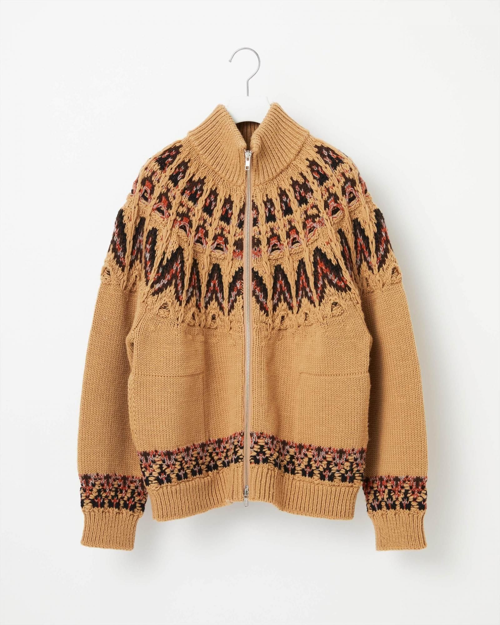 KOUHEN NORDIC KNIT BLOUSON - Yonetomi STORE ONLINE｜ヨネトミストア