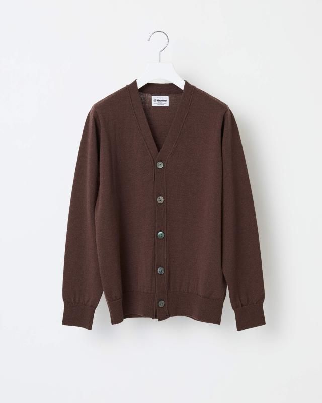 HIGH TWIST WOOL KNIT CARDIGAN - Yonetomi STORE ONLINE｜ヨネトミ