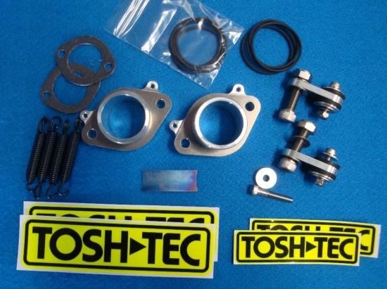 RZ/RZR チタンクロスレーシングチャンバー（350/250） 受注生産 - TOSH