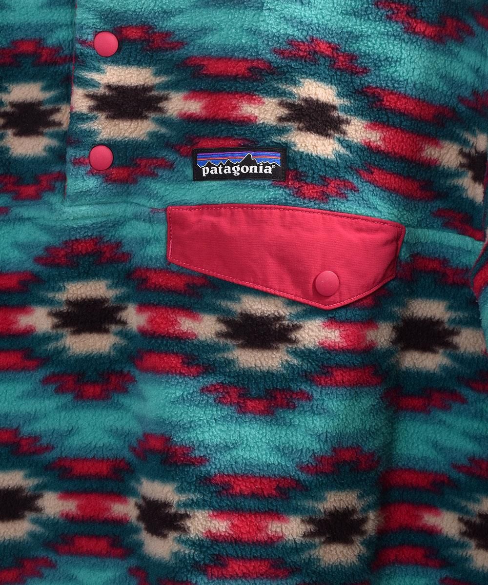 パタゴニア」 ネイティブ柄 スナップ フリースジャケット シンチラ