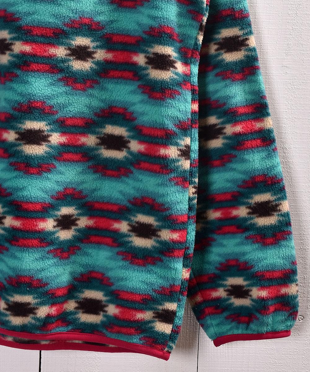 パタゴニア」 ネイティブ柄 スナップ フリースジャケット シンチラ