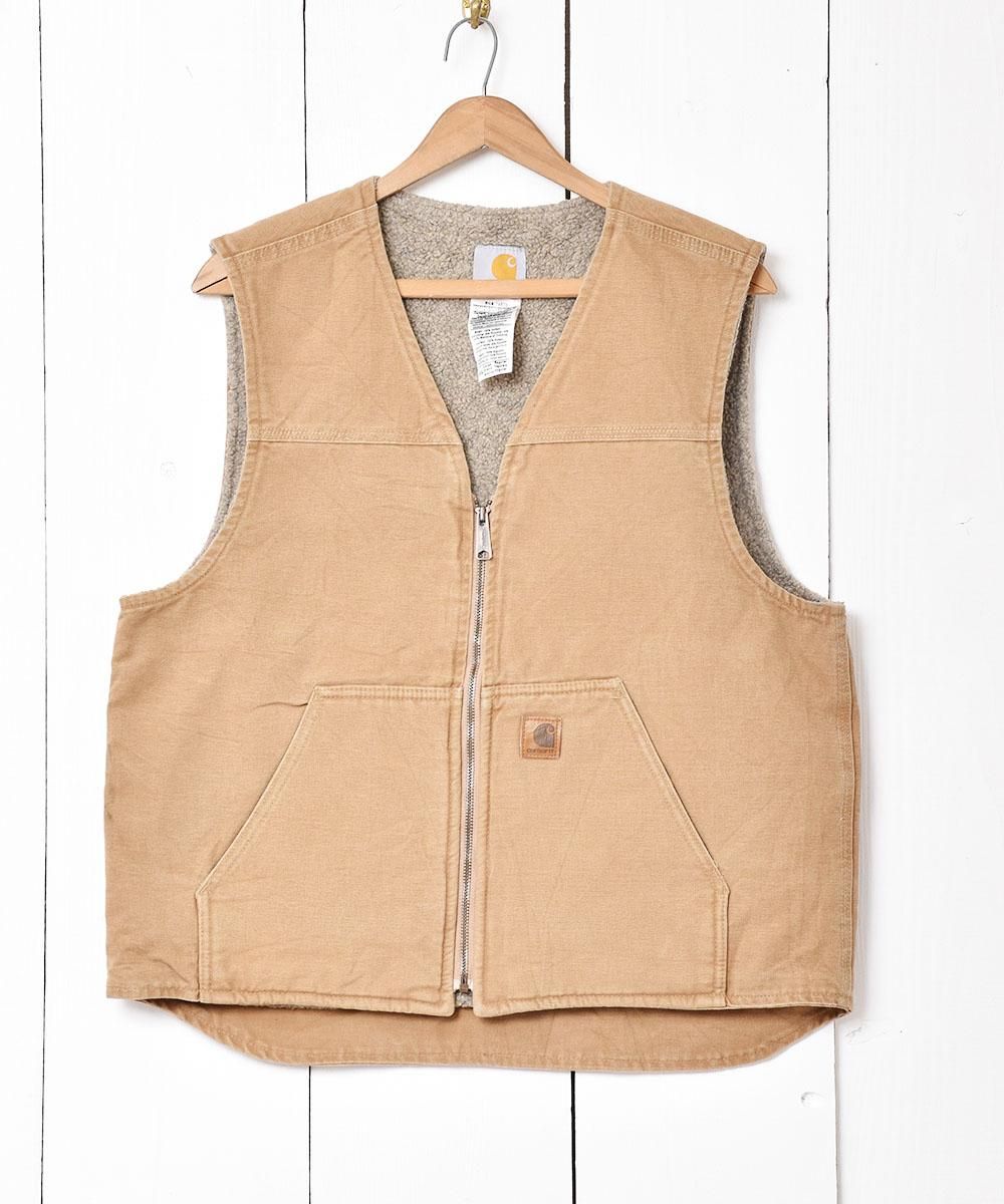 carhartt」 ダック地 裏ボア ベスト - 古着屋グレープフルーツ ムーン