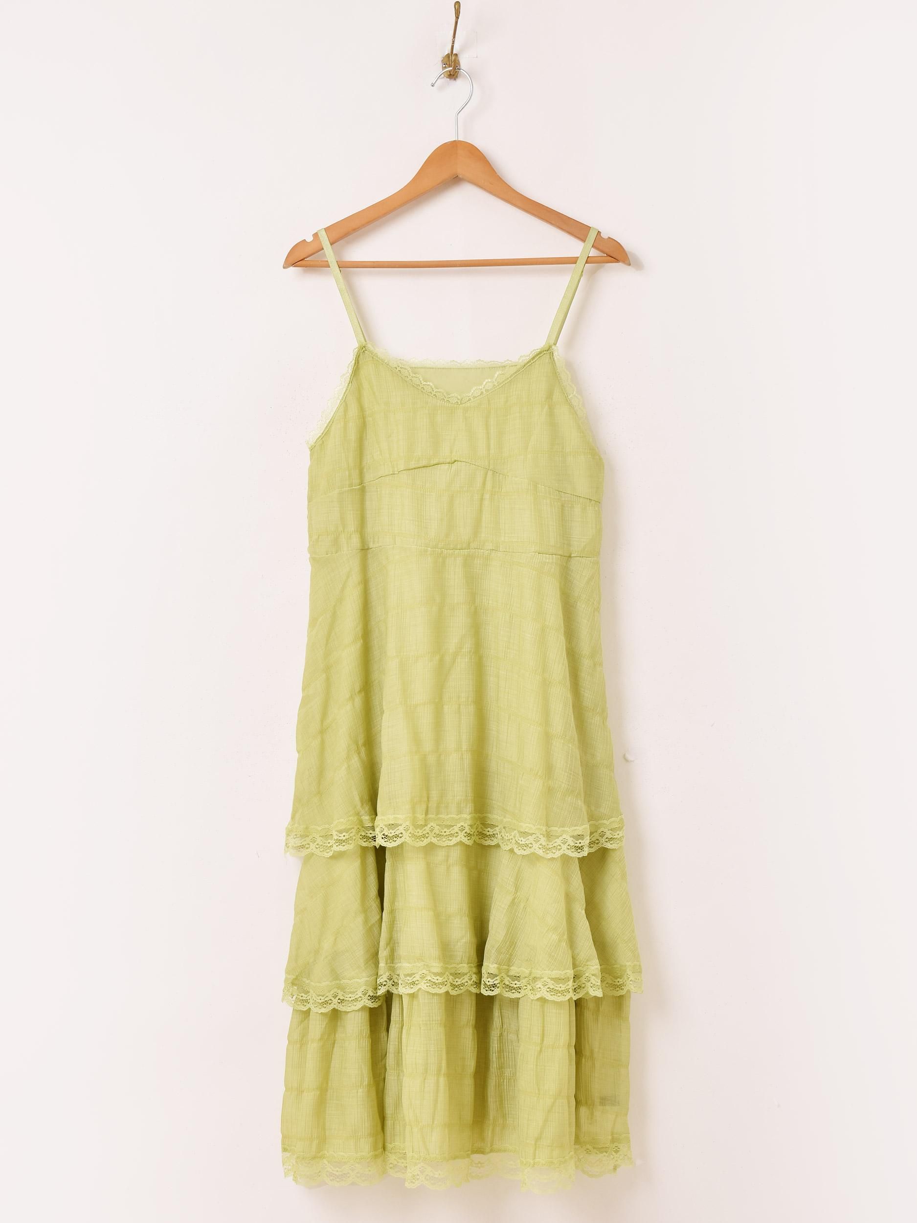 5色展開】「Meridian」ティアード フリル キャミソールワンピース