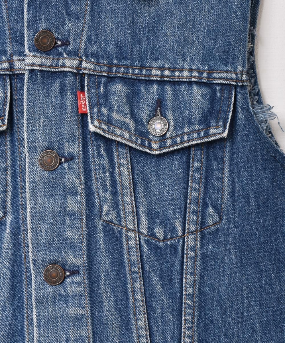 80's～90's Levi's 70506 デニムベスト - 古着屋グレープフルーツ