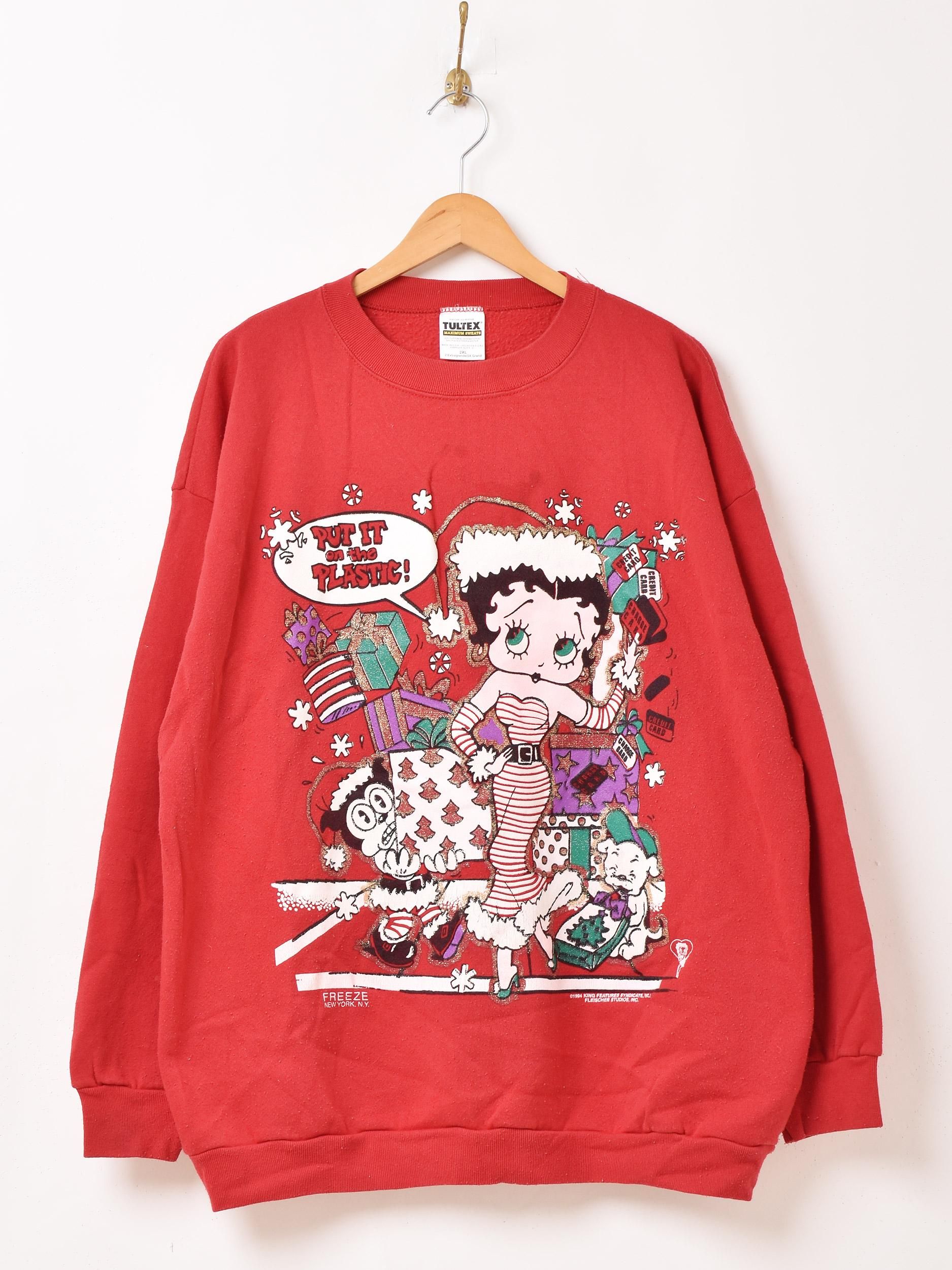 アメリカ製 ベティ・ブープ スウェット | 1994年版クリスマス - 古着屋