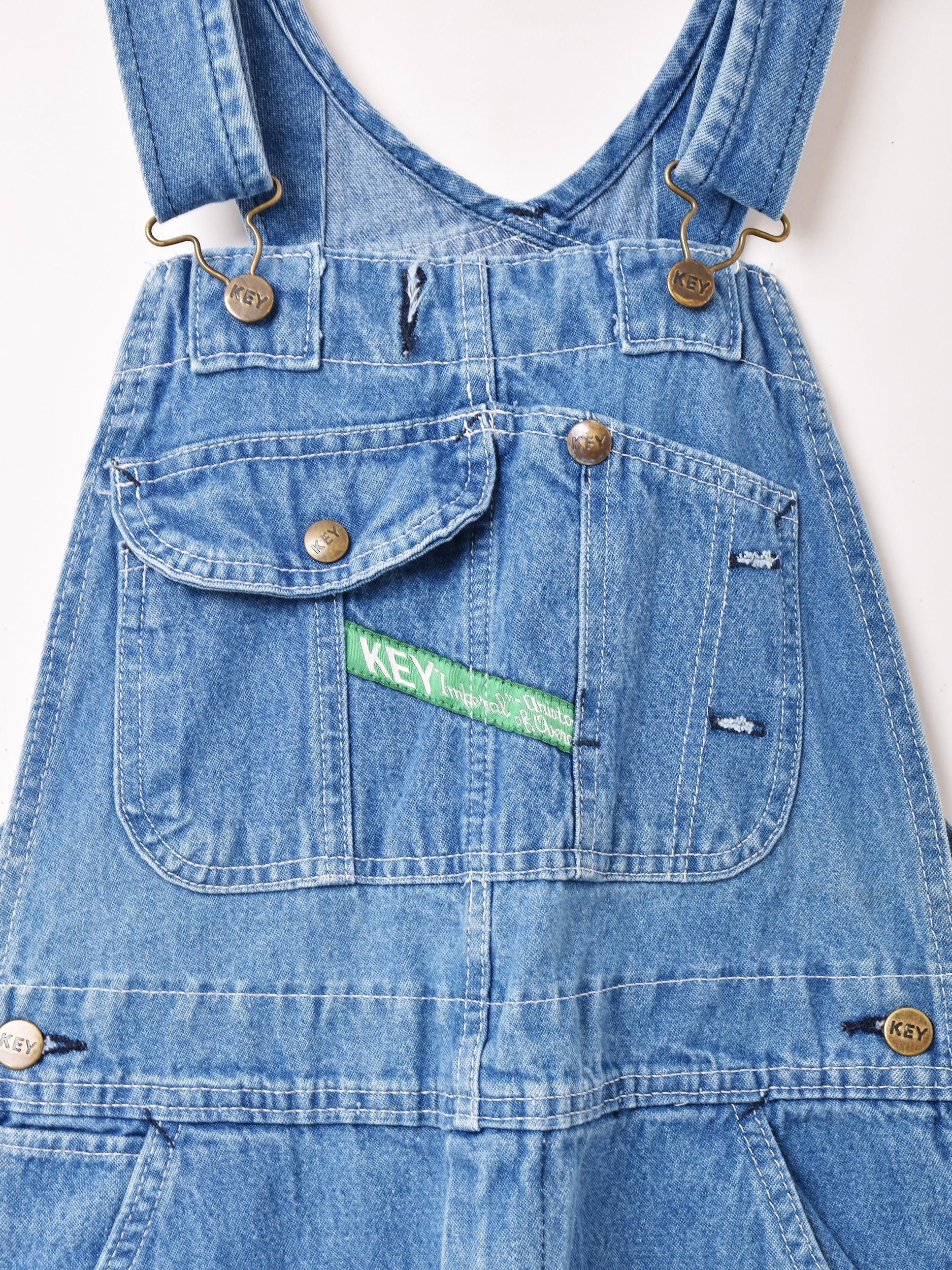 KEYオーバーオール | サックスブルー - 古着屋グレープフルーツ ムーン