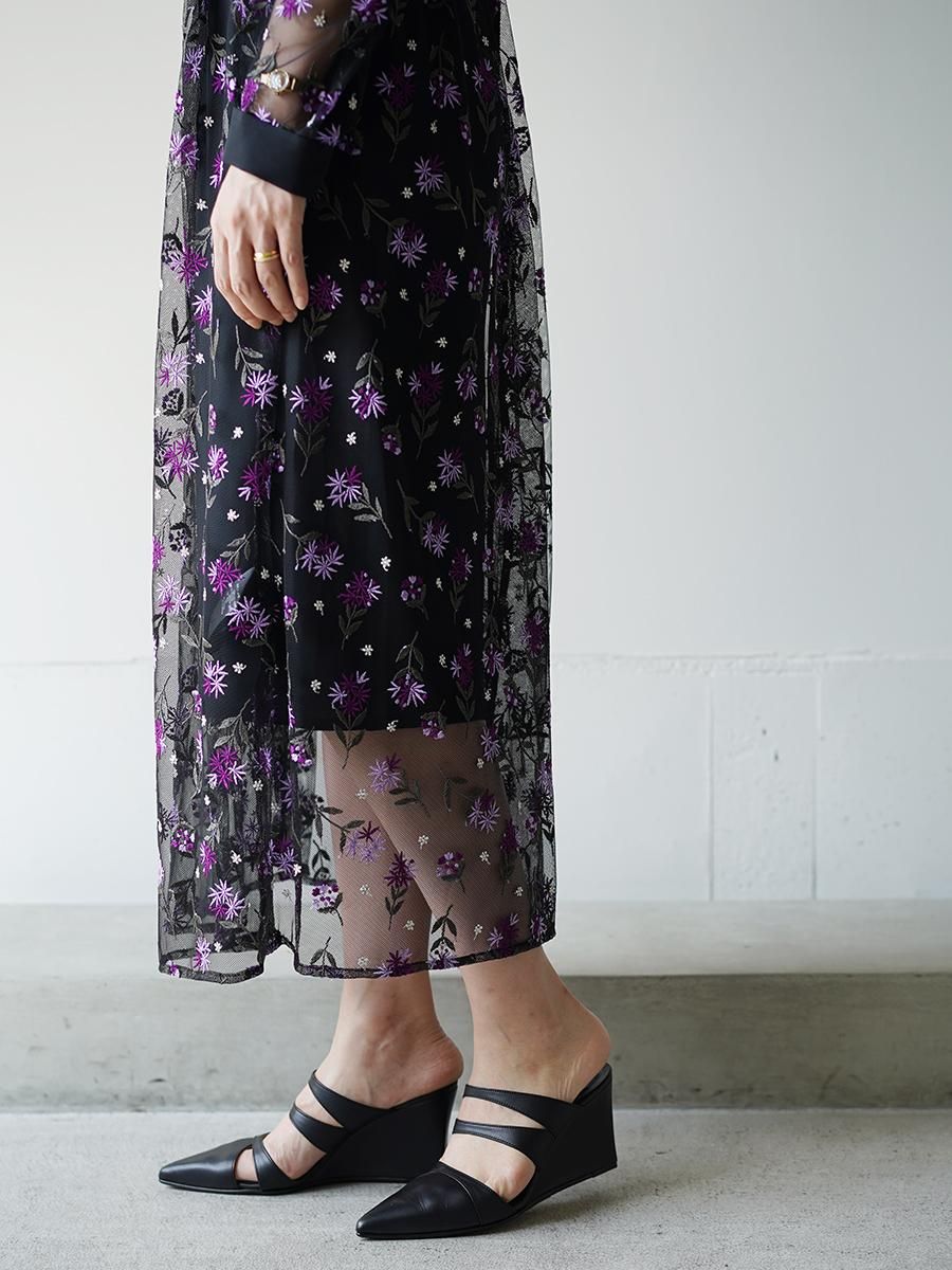 LOKITHO Flower Embroidery Long Dress - Altamira