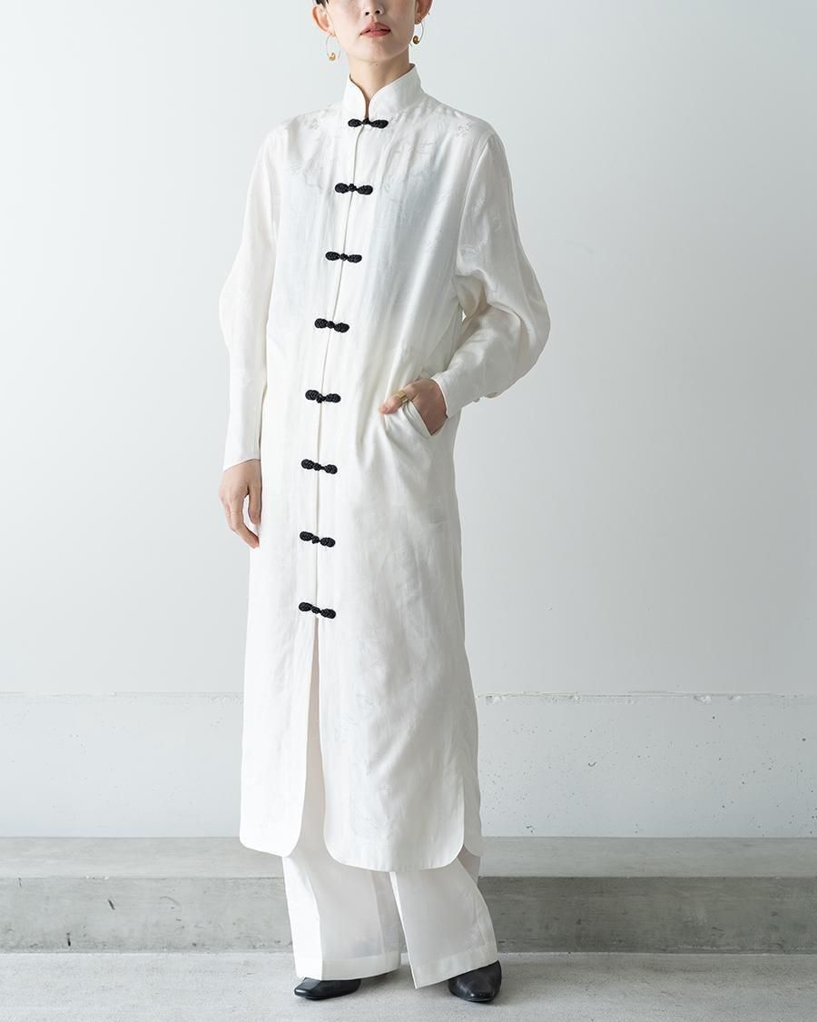 Mame Kurogouchi Karako Jacquard Frog Button Dress - Altamira
