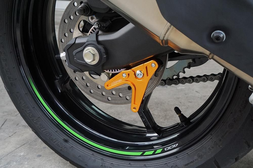 ZX-25R ZX-4R Z650RS NINJA650 Z650 レーシングスタンドフック 緑