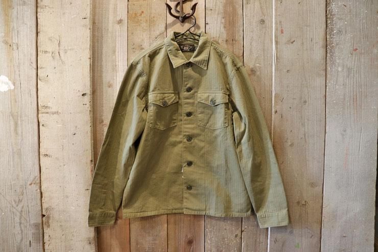 RRL(ダブルアールエルラルフローレン):ヘリンボーン シャツ ジャケット