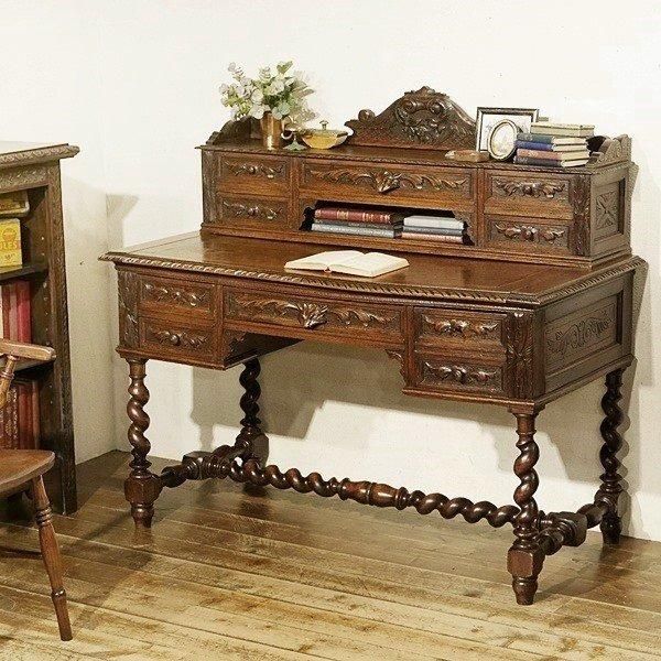 アンティークデスク | 英国ヴィクトリアン - Q'S ANTIQUES