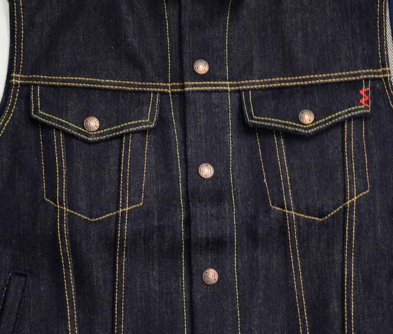 IRON HEART アイアンハート】ベスト / 25ozセルビッチデニム