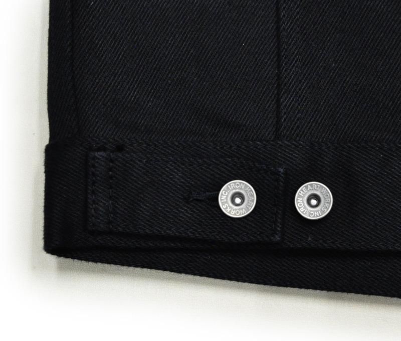 IRON HEART アイアンハート】ベスト / 21oz黒鎧デニム トラッカー