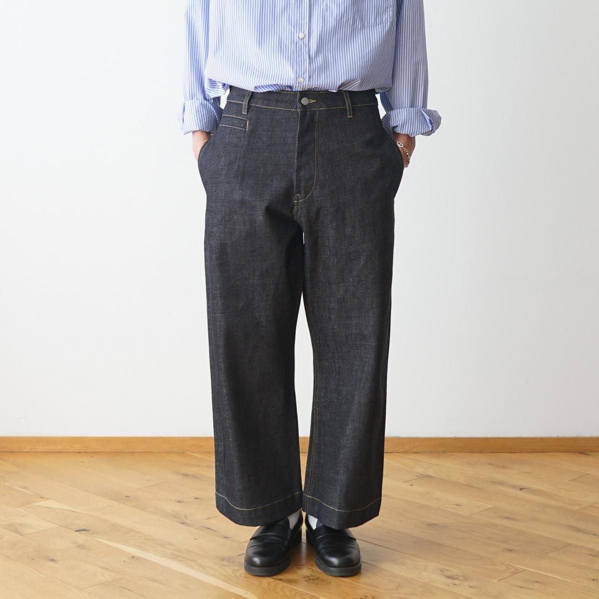 STUDIO NICHOLSON / スタジオニコルソン】 SELVEDGE DENIM SUEDE-HEAD