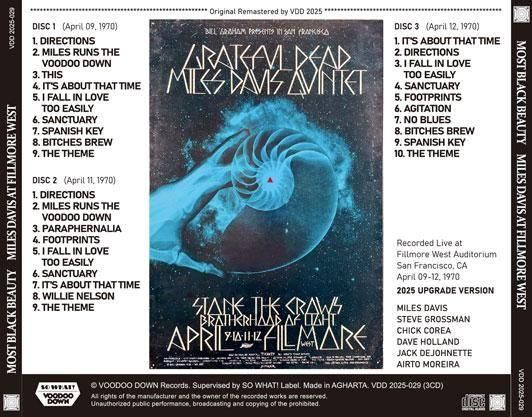 MILES DAVIS // MOST BLACK BEAUTY / LIVE AT FILLMORE WEST, APRIL