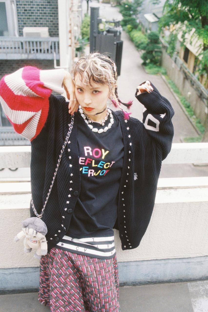 スタッズニットカーディガン - ROY reflect overjoy