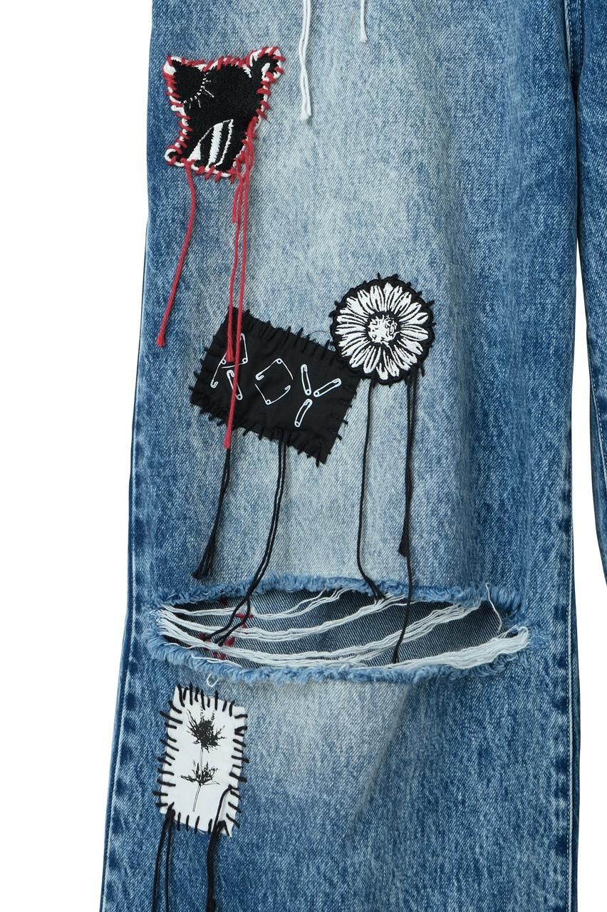 クラッシュデニムパンツ - ROY reflect overjoy