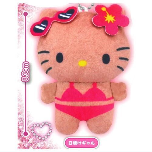 ハローキティ ぬいぐるみボールチェーン2 [1.日焼けギャル],夢屋