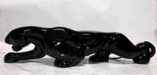 BlackPanther ブラックパンサー 黒豹 TV ランプ 置物 50'sVintage - A