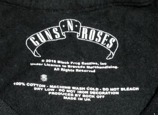 ガンズ アンド ローゼス Tシャツ Guns N' Roses NJ Summer Jam 1988 黒