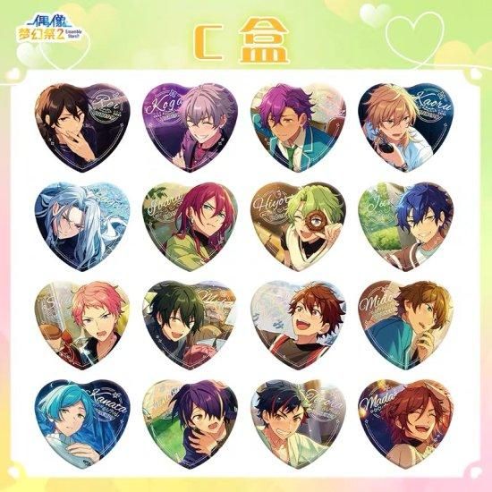 漣ジュン 痛バッグ 心光ハート缶バッジ あんスタ 漣ジュン