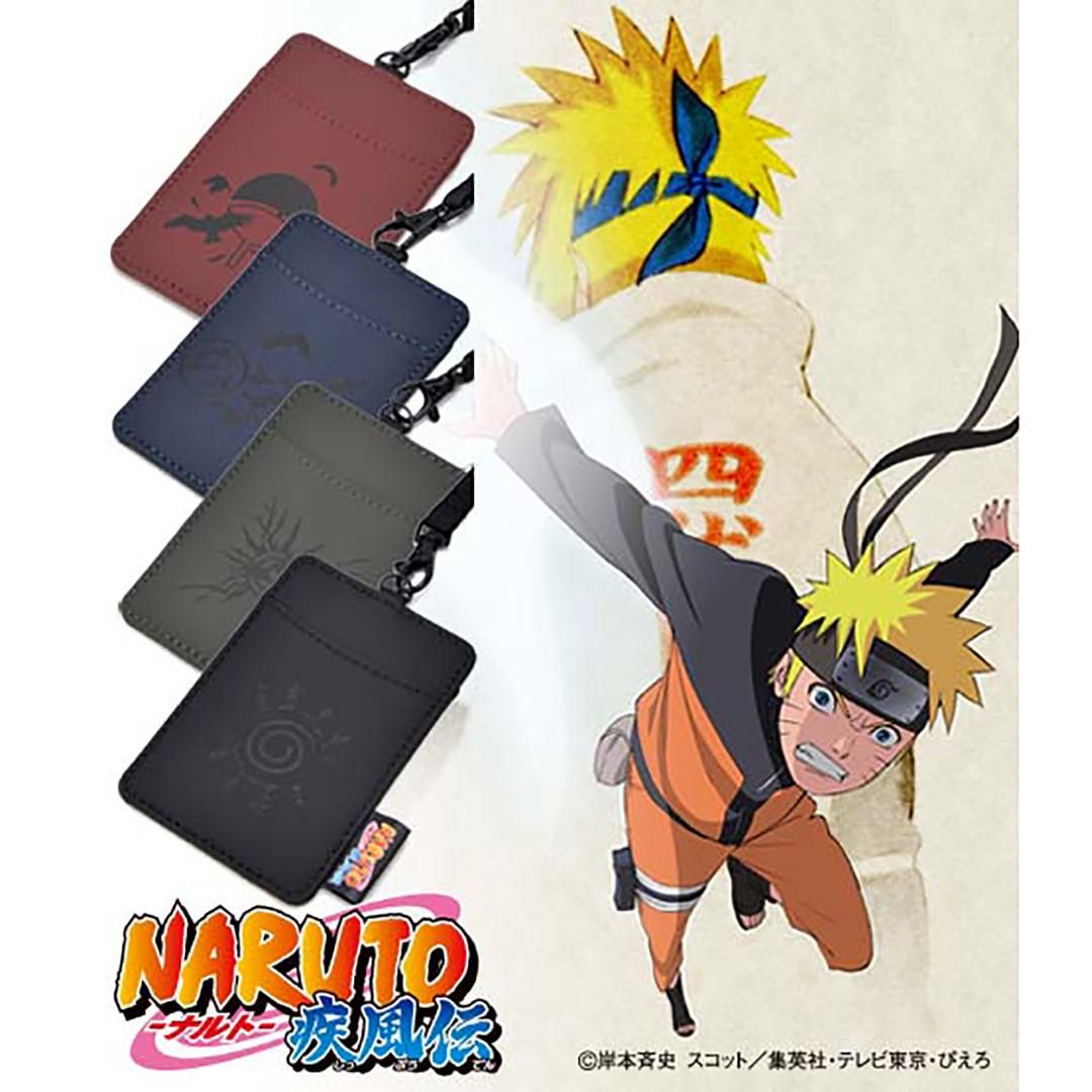 NARUTO 疾風伝 パスケース カーキ（はたけカカシ） NKP21025 - 角の