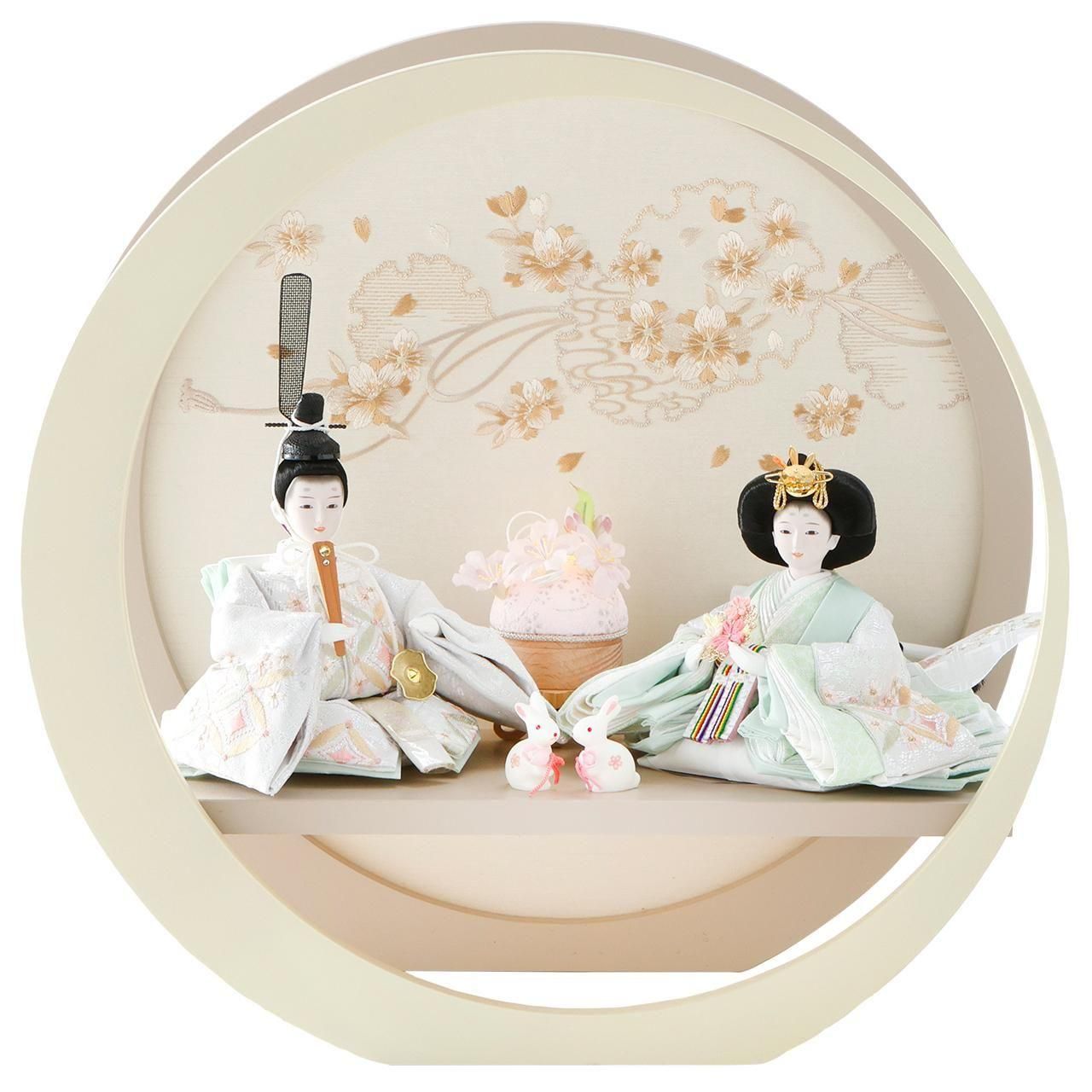 雛人形・ひな人形｜「ふたりの魔法 - White -」｜尾張屋寿翁｜親王飾り