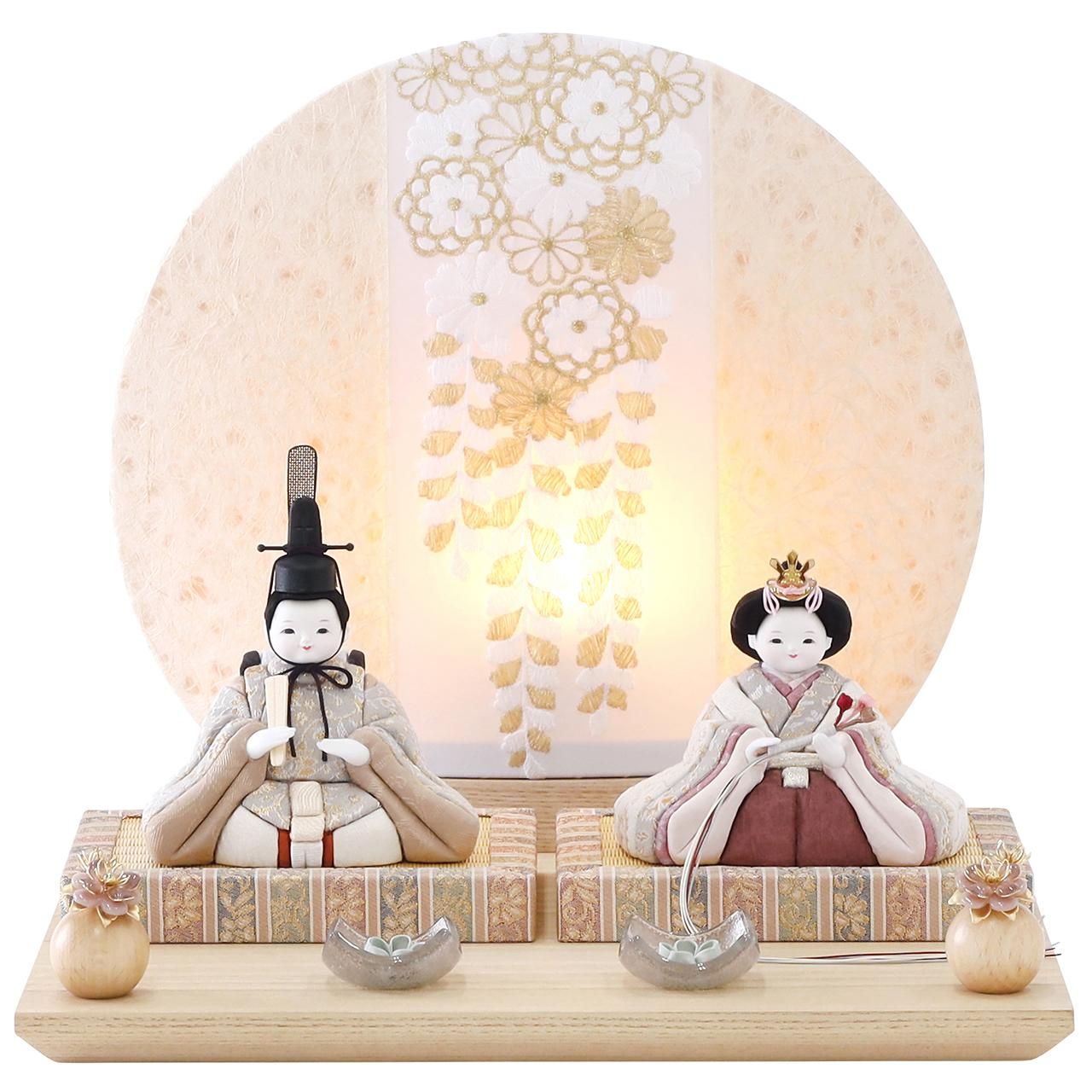 雛人形（ひな人形）「音色、きらめく」｜鈴木晃隆 親王飾り