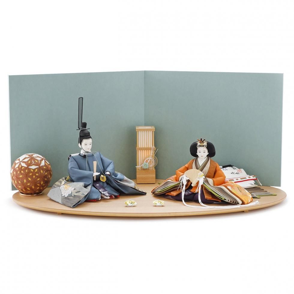 雛人形（ひな人形）「悠鞠」｜清水久遊 親王飾り｜おしゃれでシンプル