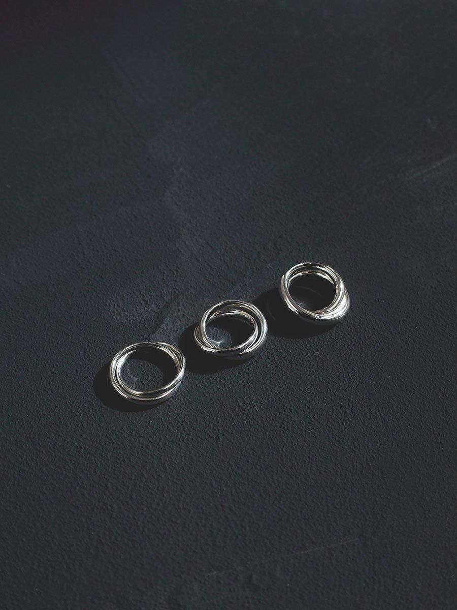 UNKNOWN. U599 “TWO SEMICIRCLE 2” RING / SILVER - 神戸 GOODDAYS