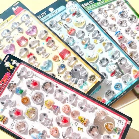 ネコポス対応】ピーナッツ・ボンボンドロップシール スヌーピーA