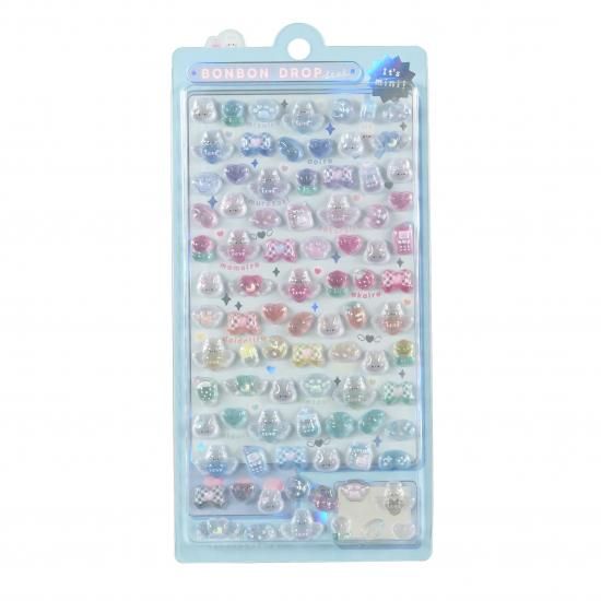 ネコポス対応】ボンボンドロップシール ミニ／なないろボンボン