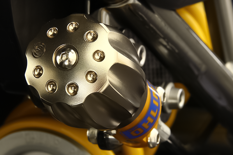 CNC ビレット プリロードアジャスタグリップ for Ohlins リアショック