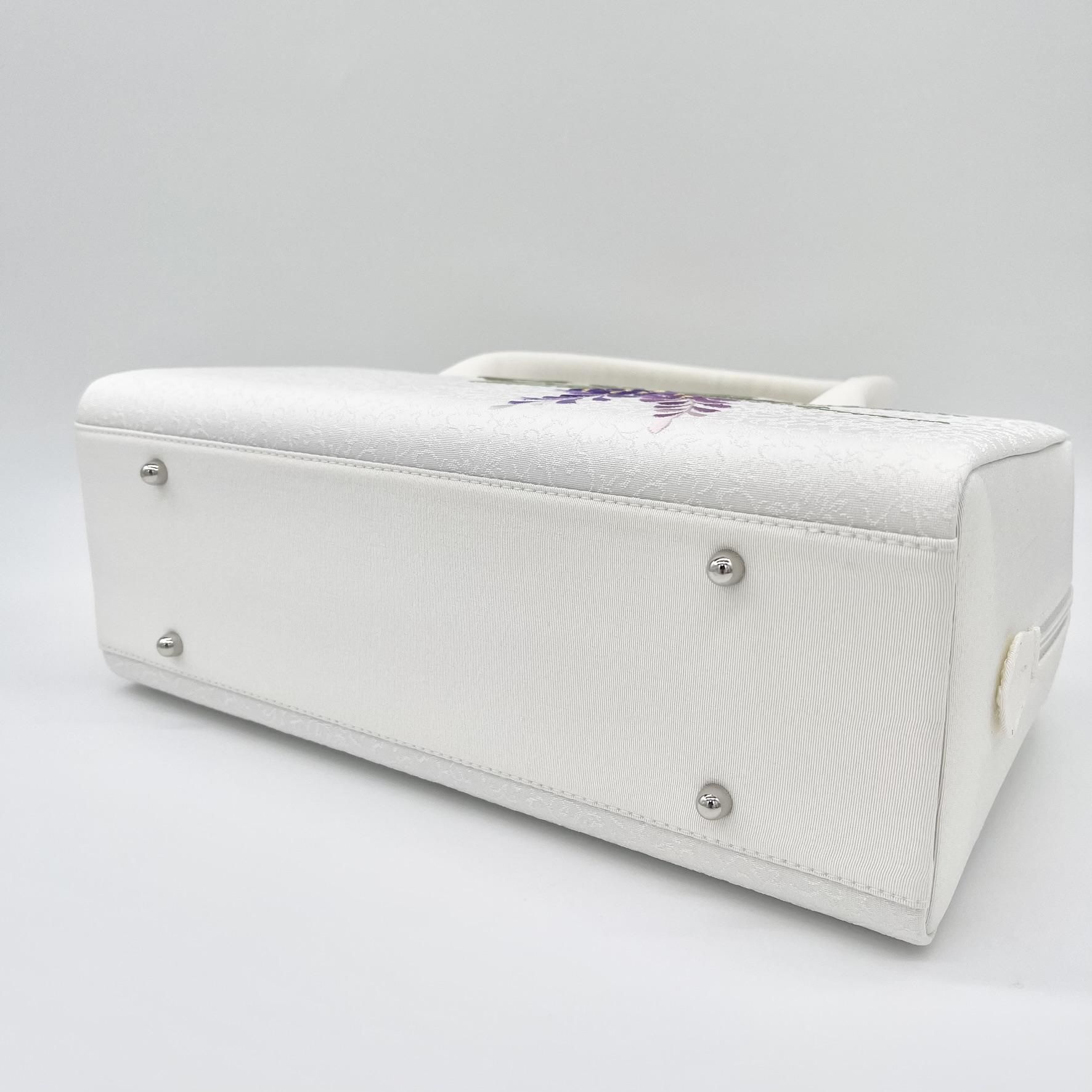 兎金] 利休バッグ（刺繍・藤の香）