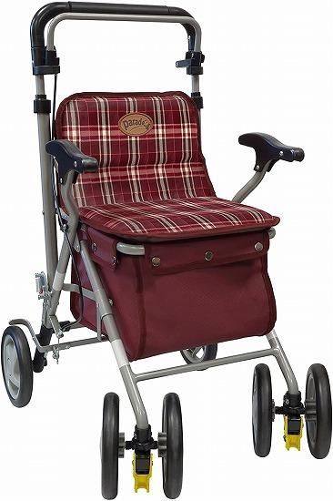 島製作所 パレード | 歩行補助 シルバーカー 座面有 折りたたみ 両手